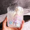 Taza de agua de vidrio con diseño de glaciar creativo, taza de cerveza colorida para el hogar, taza de té, taza de desayuno, taza de jugo, venta al por mayor de fábrica