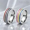 Venta Caliente Transfronteriza Moda Europea y Americana Anillo de Acero de Titanio Esmaltado Anillo Popular de Nicho para Pareja Joyería de Mano Transfronteriza Venta al por Mayor