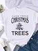 Coração de Amor Tendência Fofo Roupas de Feriado para Mulheres Feliz Natal
