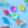 Micro-Paisagem Criativa Boneca Peixe Luminosa Decoração de Praia Oceânica DIY Acessórios de Decoração Mini Enfeites