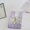 Bolso de Mano de Alta Calidad Dopamina Fresco Dulce Bolso Tejido para Mujer para el Trabajo y el Viaje Bolso de Mano Versátil Bolso Pequeño