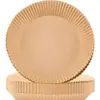 Fabricante de papel para freidora de aire Sartén de aluminio Papel de hornear Personalización de papel de hornear Plato desechable para salsa Tazón Papel antiadherente Comida