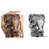 Tatuaje Temporal de Hierbas para Mitad de Espalda Pegatina Dragón Geisha Chhao Yun Pegatina de Tatuaje para Espalda Pegatina de Tatuaje Semi-Permanente de Jugo para Espalda