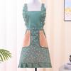 Moda floral apagável mão princesa vestido cozinha doméstica respirável resistente ao desgaste cozinhar cintura Internet celebridade novas roupas de trabalho