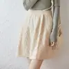 Nueva Falda de Punto de Lana Pura para Mujer Otoño/Invierno 2026, Color Sólido, Falda Corta de Línea A de Cintura Alta Adelgazante