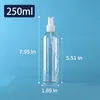 Botella de Spray de Plástico PET Transparente para Nebulización Fina al por Mayor de Fábrica
