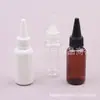 Botella transparente de 35 ml con tapón de punta, botella de tapón de punta para arte con arena, botella de tapón de punta para aceites esenciales, botella de tapón de punta para aceites, botella de tapón de punta para agua