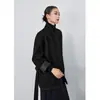 Abrigo de Lana Grueso y Cálido Estilo Old Money Clásico para Mujer, Nuevo Modelo Otoño e Invierno 2026, Corte Holgado de Alta Gama, Top Elegante que Adelgaza