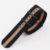 AliExpress Explosiones Correa de Lona de Nylon OTAN Hebilla Negra Chapada al Vacío Pulsera de Tela de Color Sólido 3 Anillos 007
