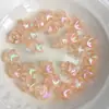 Contas de Estrela de Cinco Pontas Retas Coloridas UV Ice-Clear com Revestimento Fosco Materiais para Acessórios de Pulseira Chaveiro Corrente de Celular DIY