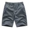 Directo del fabricante: Pantalones cortos de algodón finos y elásticos para hombre, talla grande, holgados, casuales, de longitud media, en stock
