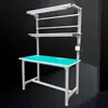 Perfil de Aluminio Mesa de Trabajo Antiestática Taller Línea de Ensamblaje Mesa de Trabajo de Línea de Producción Aleación de Aluminio Mesa de Inspección Metabo