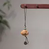 Colgante de Tallado en Madera de Durazno de Oso Lindo Colgante para Bolsa Hecho a Mano DIY Llavero Colgante Joyería Creativa