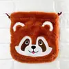 Bolsa de felpa estilo japonés linda para monedas con cordón bolsa portátil para guardar toallas sanitarias accesorio JK bolso cruzado pequeño simple