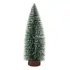 Yiwu em estoque bom vendendo pequena árvore de Natal cedro mini árvore de Natal agulhas de pinho floco de neve mesa mini st