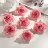 Flores artificiales pequeñas de rosa para paredes de flores de boda, ramilletes de rosas de seda, flores para la cabeza, cajas de rosas hechas a mano para decoración