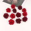 Cabeza de flor de rosa de franela artificial diy boda decoración del hogar Accesorios de guirnalda regalo de flor Rosa al por mayor