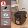 Balde de Chá Plástico com Tampa Articulada Folhas de Chá Resíduos de Chá Balde de Água Residual Acessórios para Conjunto de Chá Kung Fu Bandeja de Chá Cerimônia do Chá Mesa de Chá Lixo Balde de Chá