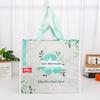 Bolsa de plástico portátil impermeable, tejida a mano, de polipropileno, de piel de serpiente, de gran capacidad, laminada, personalizada.