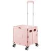 Carrito de Compras Doméstico Portátil Plegable Carrito de Compras para Supermercado Carrito de Nuevo Estilo con Barra de Tracción Carrito para Picnic Puesto de Mercado Nocturno