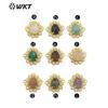 WT-PC008 exportación color popular gema en forma de gota borde de perla colgante pequeño exquisito DIY decoración de ropa