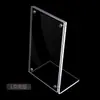 Suporte de Cartão de Mesa em L de Acrílico Magnético Forte Placa de Mesa Placa de Mesa Placa Vertical de Mesa Placa de Cartão de Preço Placa de Etiqueta de Preço Placa de Exibição de Preços Placa de Exibição de Mesa
