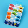 Serie de 10 piezas tenedor de fruta de dibujos animados para el hogar animal lindo señal Bento traje de señal decorativa creativa para bento