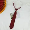 Corbata Sencilla de Color Sólido Estilo Japonés para Mujeres y Hombres, Uniforme Escolar de Pareja, Uniforme de Licenciatura Estilo Universitario