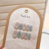Uñas Postizas Hechas a Mano de Color Sólido Ojo de Gato, Parches de Manicura Removibles de Alta Gama, Uñas Falsas, Uñas Codificadas, 10 Piezas al Por Mayor