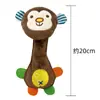 Brinquedo de Pelúcia para Pet Cachorro Brinquedo Sonoro Urso de Pelúcia Bastão Coelho Bastão Limpeza de Dentes Teddy Bichon Corgi Brinquedo