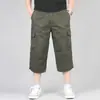 Pantalones Cargo Rectos de Verano Transfronterizos para Hombre Tácticos Elegantes Multibolsillos Casuales para Viajero Pantalones Cortos en Stock