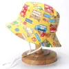 Comercio exterior impresión sombrero de pescador para bebé verano nuevo protección solar sombrero tipo cubo lindo caricatura sombrero de niño femenino G282