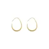 Europeos y Americanos transfronterizos más vendidos geométricos Ovalados de gancho para la oreja Celebridad de Internet elegantes aretes para la oreja femeninos estilo frío retro estilo de Hong Kong pendientes joyería