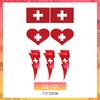 Adesivos de tatuagem coloridos para crianças transfronteiriços Eu amo a China reabastecendo adesivos de rosto de arco-íris à prova d'água esportes duradouros dia nacional
