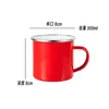 Taza de Agua de Hierro Esmaltado Clásica Jarra de Té Nostálgica Antigua Cepillado de Dientes Infantil Personalizada Personalizada Vasos para Enjuague Bucal Licor Hogar