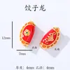 Accesorios estilo chino Chapados en oro Cuentas espaciadoras Pulsera hecha a mano para DIY Cadena para teléfono Color del Dios de la Riqueza Amarillo Colgante de la fortuna que conserva el color Agujero grande Venta al por mayor