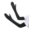 Venta al por mayor verano Nuevo seda de hielo protección solar manguitos guantes integrados transpirables de dedo completo manga de hielo equitación al aire libre protección UV