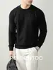 Ropa de punto Modal Elegante para Hombre Lana de Oveja Cálida y Cómoda Punto de Cuello Redondo para Hombre Jersey de Punto Otoño e Invierno para Hombre