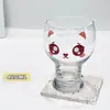 Taza de Leche de Vidrio de Celebridad de Internet de Aspecto Elegante, Taza para Beber Jugo de Bebida Fría de Oso Lindo para Mujer, Taza de Cerveza para el Hogar
