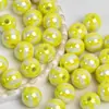 Dingyi 12mm Lua Fria Colorida Circo Contas Galvanizadas Acrílico Com Furo Contas Soltas Pulseira DIY Acessórios de Contas
