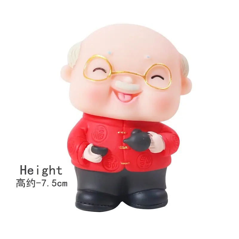 SKU-01-茶壶老爷爷(红衣）