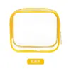 Bolsa de Tocador Transparente Transfronteriza, Bolsa Cosmética con Cremallera Conveniente, Bolsa de Almacenamiento para Artículos Varios de Aeropuerto, Bolsa Transparente de PVC Engrosado al por Mayor