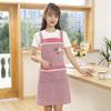 Delantal de Cocina de Manga Larga Delgado de Verano, Algodón Puro, Bata Doméstica para Cocinar para Mujer, Transpirable, Anti-Manchas, Suave, Moderno y Funcional