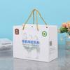 Bolsa de papel tridimensional de mano recubierta con estampado en caliente, impresión de logotipo personalizado, embalaje, bolsa de regalo, bolso de mano de regalo comercial, venta al por mayor