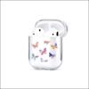 Adequado para bolsa de fone de ouvido Bluetooth Apple série Airpods capa rígida transparente de PC cartoon borboleta criativa resistente a quedas atacado