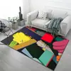 Tapete de Marca Tendência Kaws Sala de Estar Mesa de Centro Criativo Quarto Cabeceira Piso Inteiro Fofo Porta Veludo de Cristal Grande Tapete de Chão
