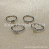 F136 Titanio Labio Uña Estrella Amor Luna Rayo Cruz Anillo Cerrado Aleación de Titanio G23 Joyería para Perforación Anillo para la Oreja
