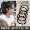 Anel de Cabelo Estilo Coreano Feminino 2024 Novo Tira de Cabelo de Alta Qualidade Tira de Cabelo Faixa de Cabelo Versátil Tira de Cabelo de Alta Elasticidade Acessório de Cabeça de Couro
