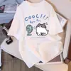 Camiseta Blanca de Manga Corta para Mujer 2026 Nuevo Estilo Linda Sencilla Talla Grande Camiseta Holgada Aspecto Adelgazante Top Cuello Redondo Ins