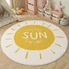 Alfombra Redonda Decorativa de Dibujos Animados para Habitación Infantil, Tapete Decorativo para Sala de Estar, Alfombra Gruesa para Mesita de Noche de Dormitorio, Suave, Resistente a Manchas, Fácil de Cuidar